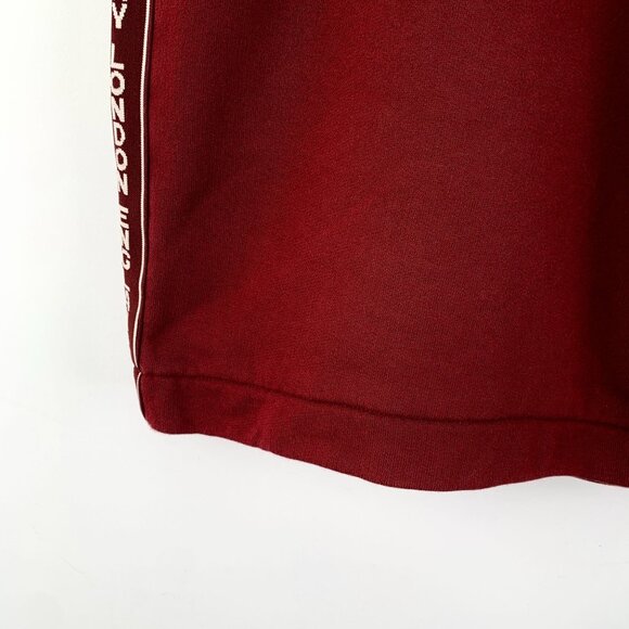 Burberry Red Side Logo Cotton Drawstring Casual Shorts Size L - Picture 5 of 6